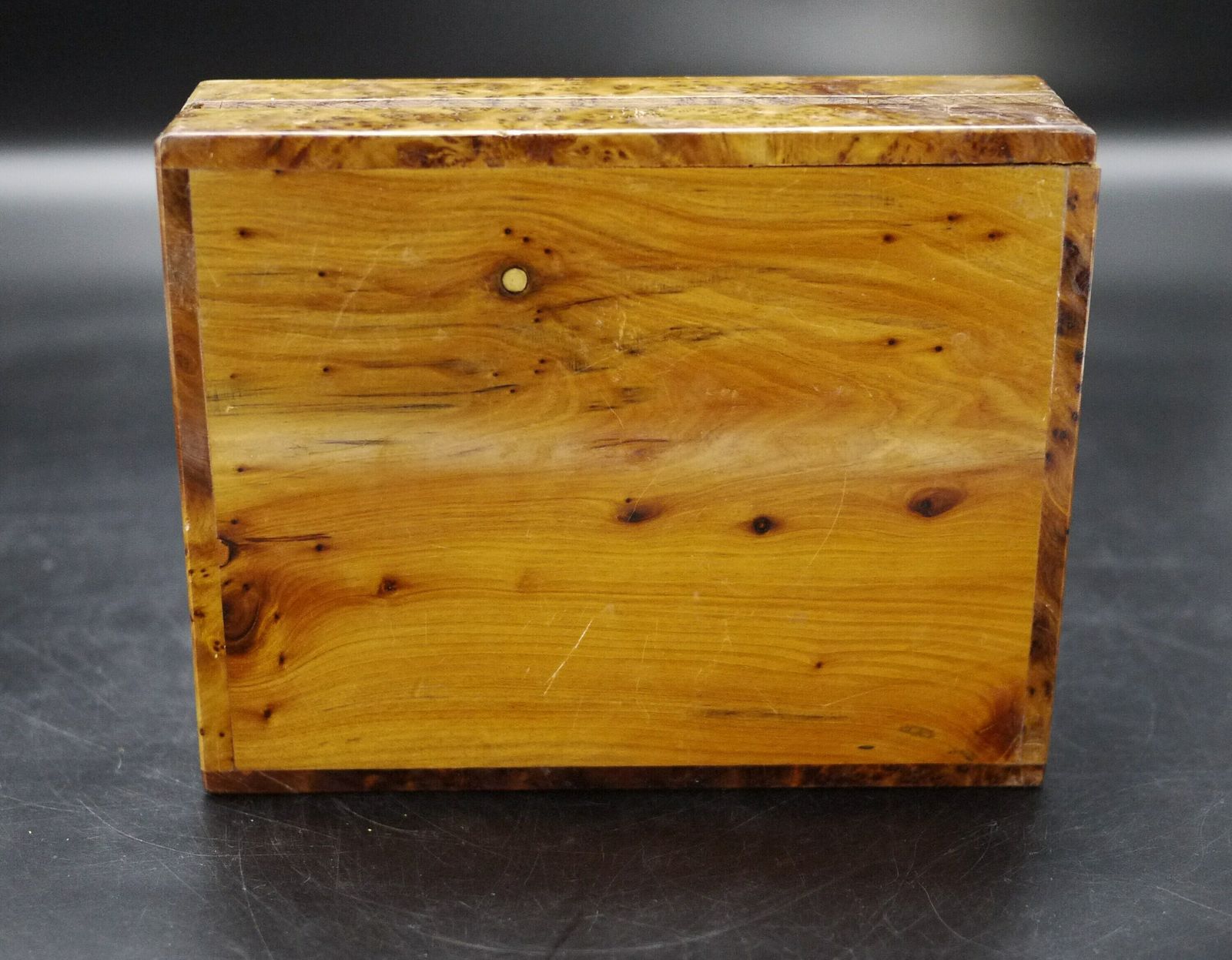 photo for sale Art Deco Burl Wood Rectangular Lidded Box