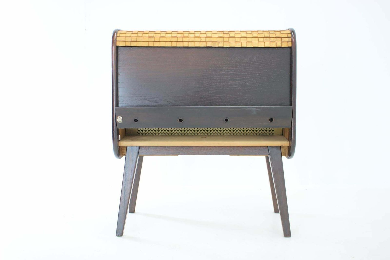 1950s Rare Wooden Bar Cabinet, Czechoslovakia photo 1300.0