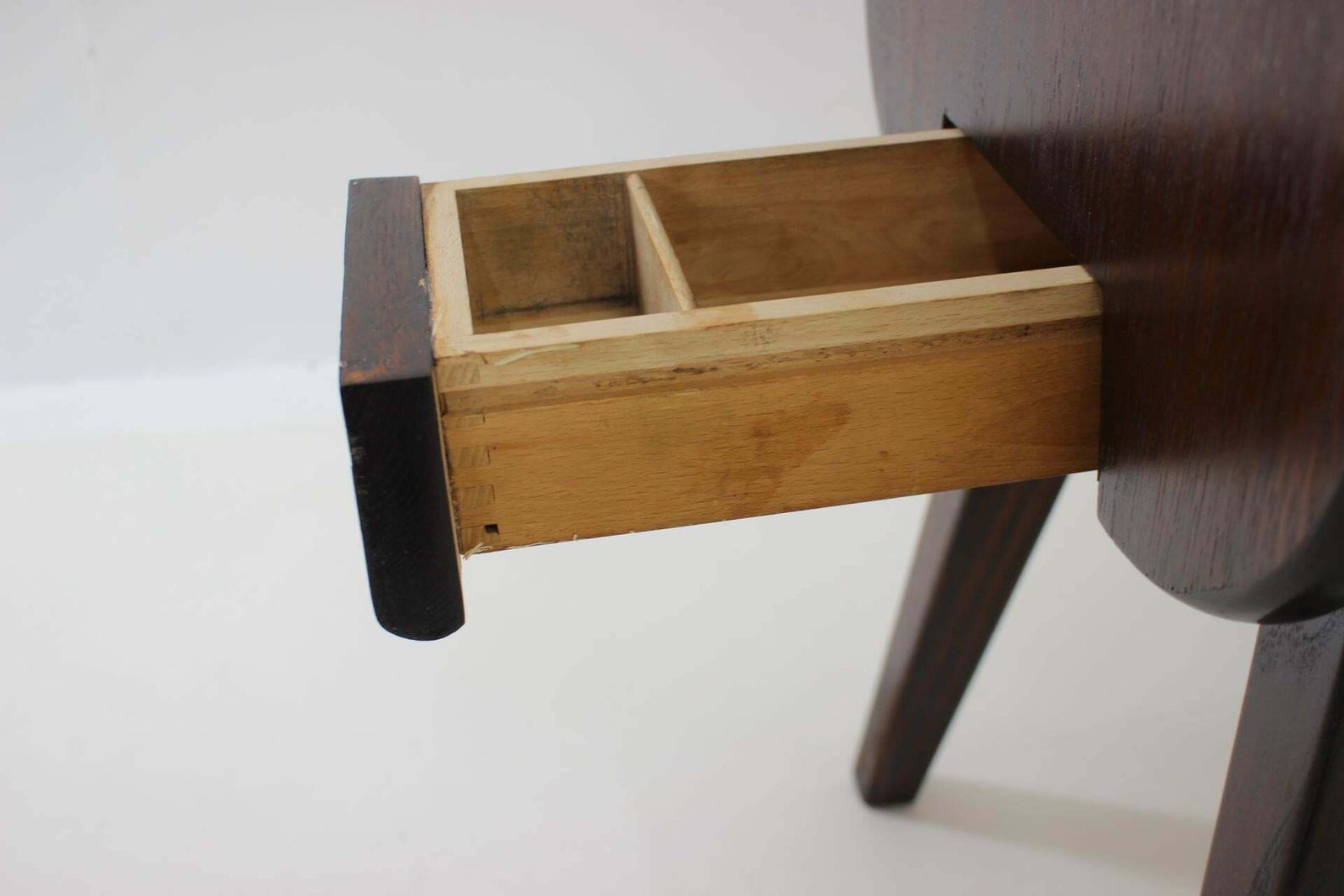 Furniture 1950s Rare Wooden Bar Cabinet, Czechoslovakia photo