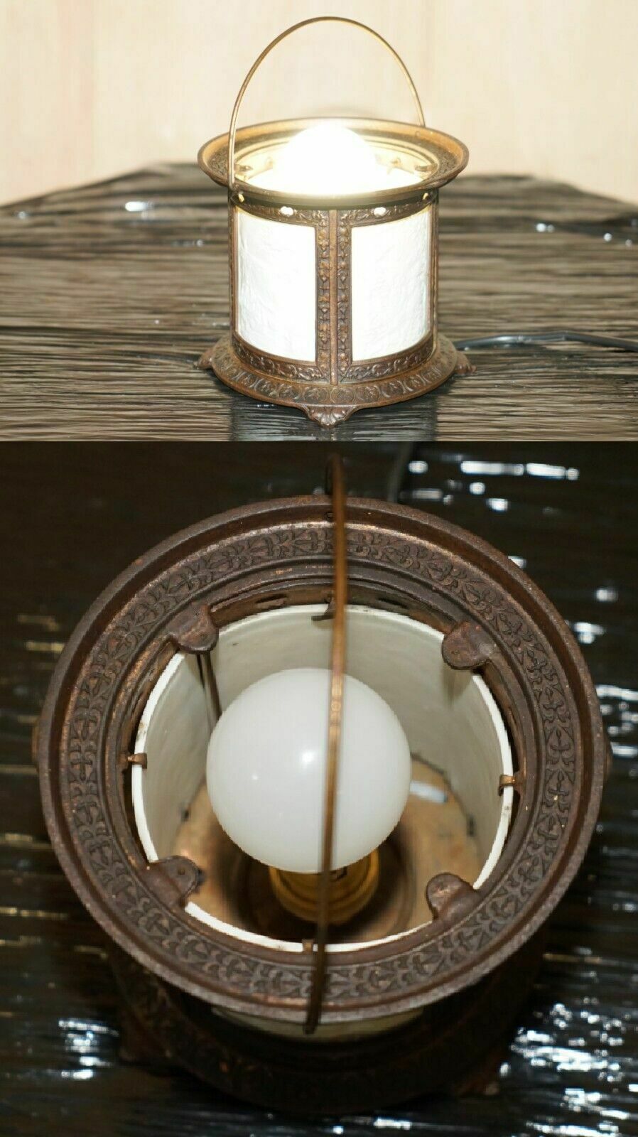 Antique Roman Grand Tour Bronzed Candle Lamp Restored To Use As A Table Lamp