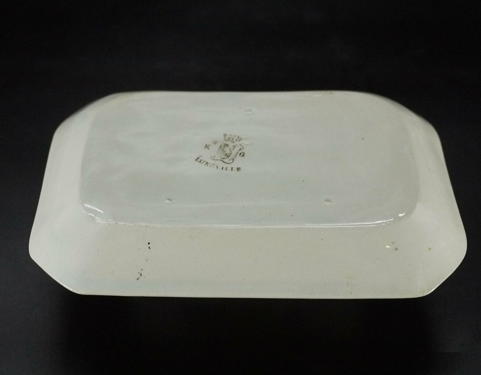 photo furniture Antique French Faience Ink Pot And Sander