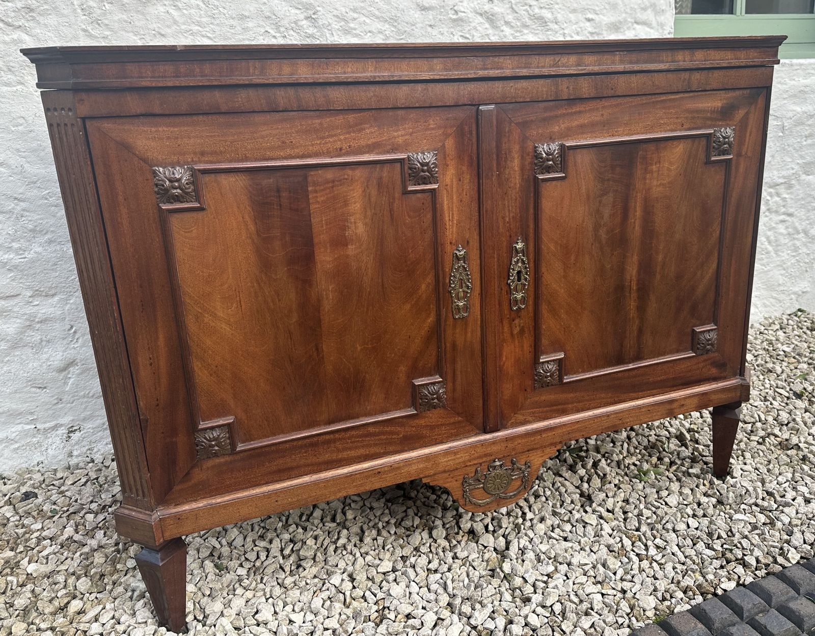 Versatile French Napoleon III Metamorphic Gilt Metal Mounted Mahogany Commode & Travelling Washstand photo vinterior
