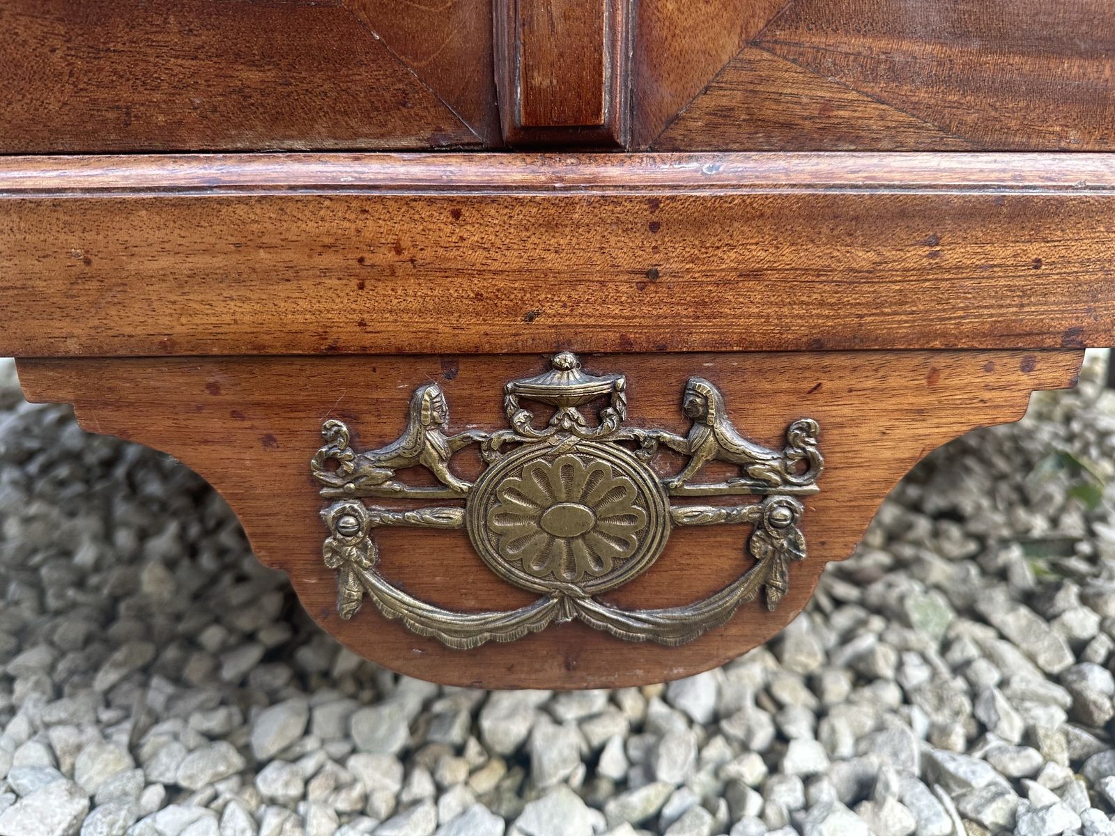 Versatile French Napoleon III Metamorphic Gilt Metal Mounted Mahogany Commode & Travelling Washstand photo buy