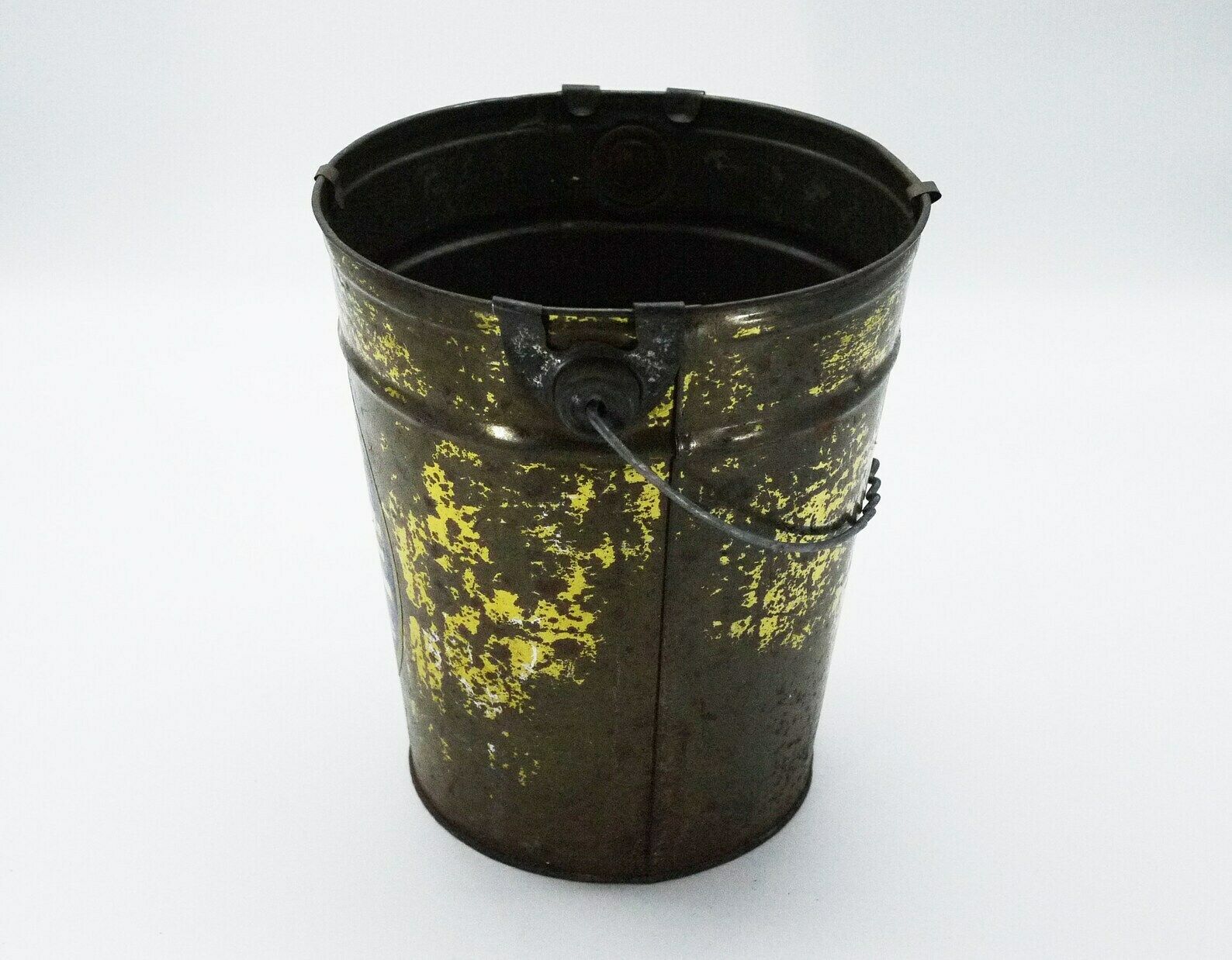 French Dijon Mustard Tin Bucket photo Home Decor