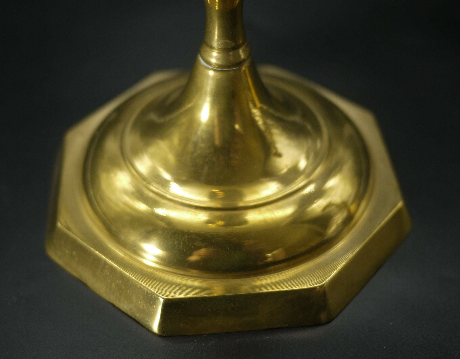 Couple Pair Brass Candle Holders, Antique French Candlesticks photo vinterior