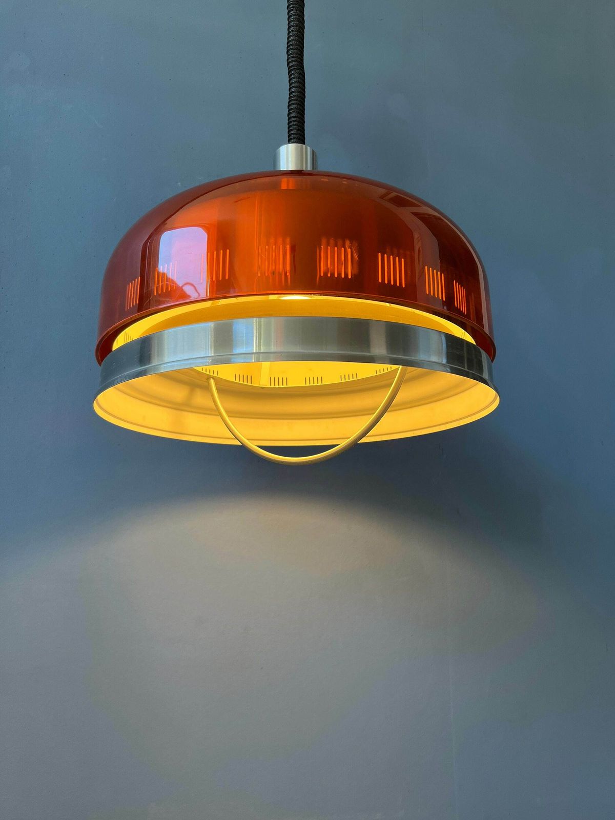 Oranje Transparante Space Age Ufo Hanglamp photo 384.0