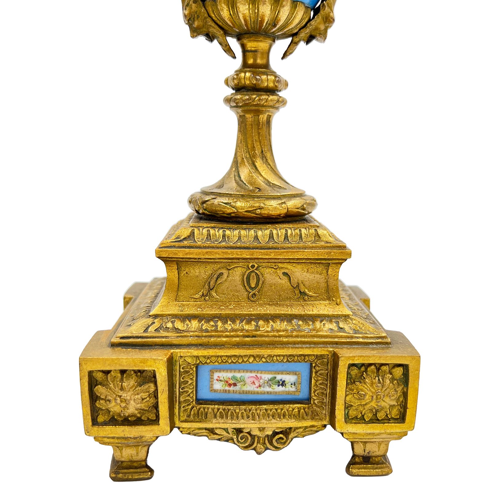 A Pair Of French Sevres Style Porcelain Urns, With Gilt Bronze Mounts, 19th Century photo buy