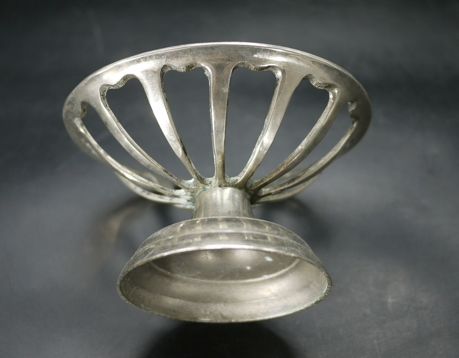 Antique Soap Dish, French Nickel Brass Soap Basket And Sponge Holder, 1920s photo buy