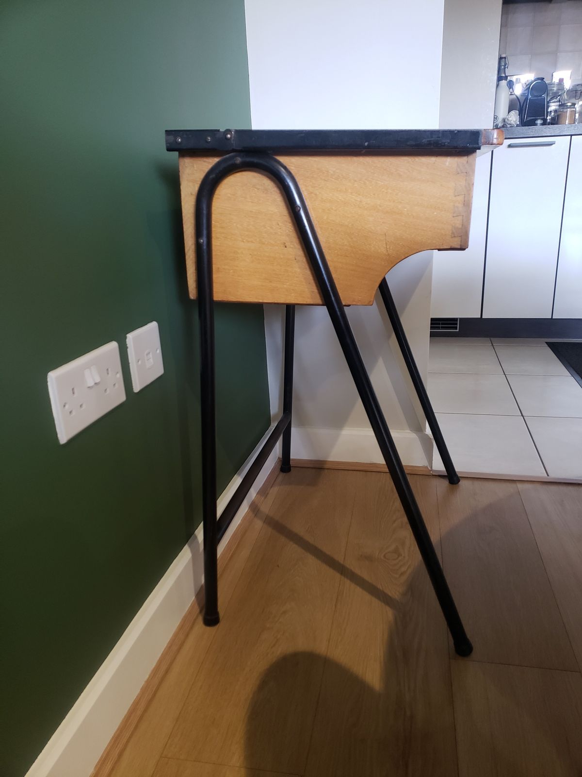 Vintage School Desk From The 50ies photo furniture