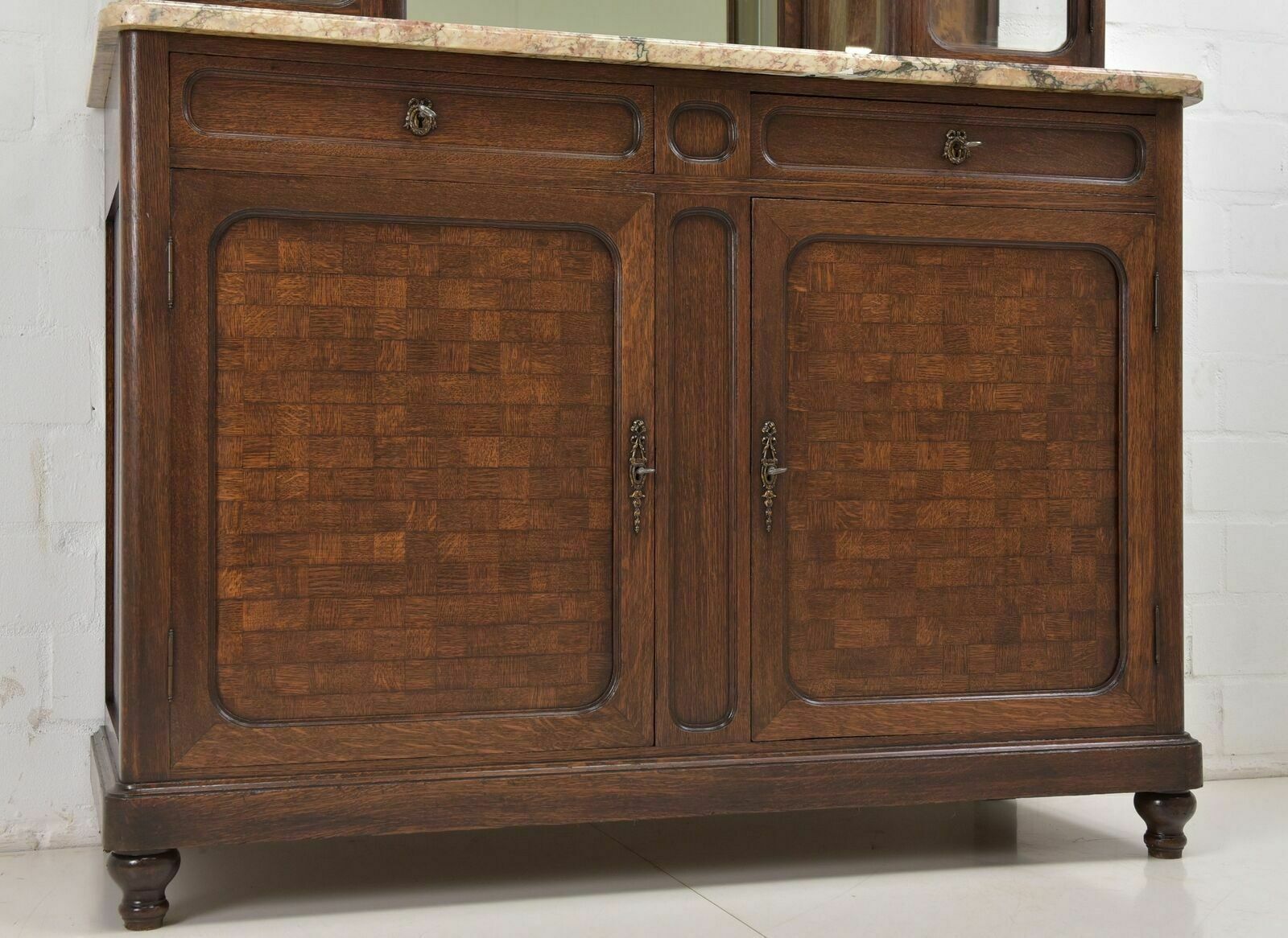 photo for sale Antique! Display Cabinet K Restored Art Deco Around 1925 Oak Sideboard Buffet