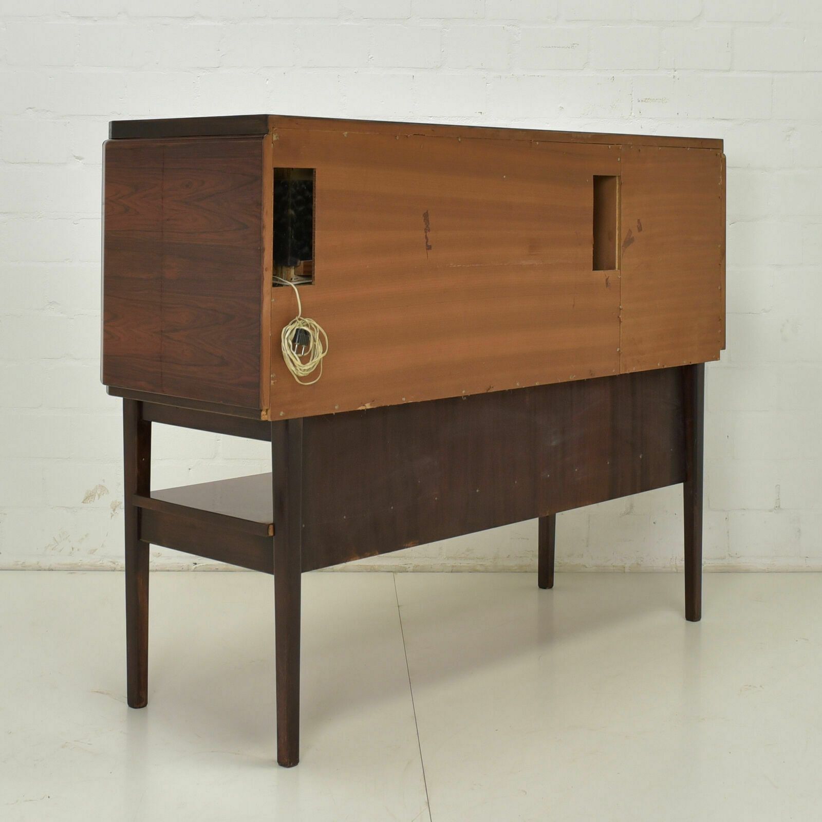 1349.0 Bar Cabinet Highboard Sideboard Rosewood Retro Vintage Illuminated Around 1970 photo