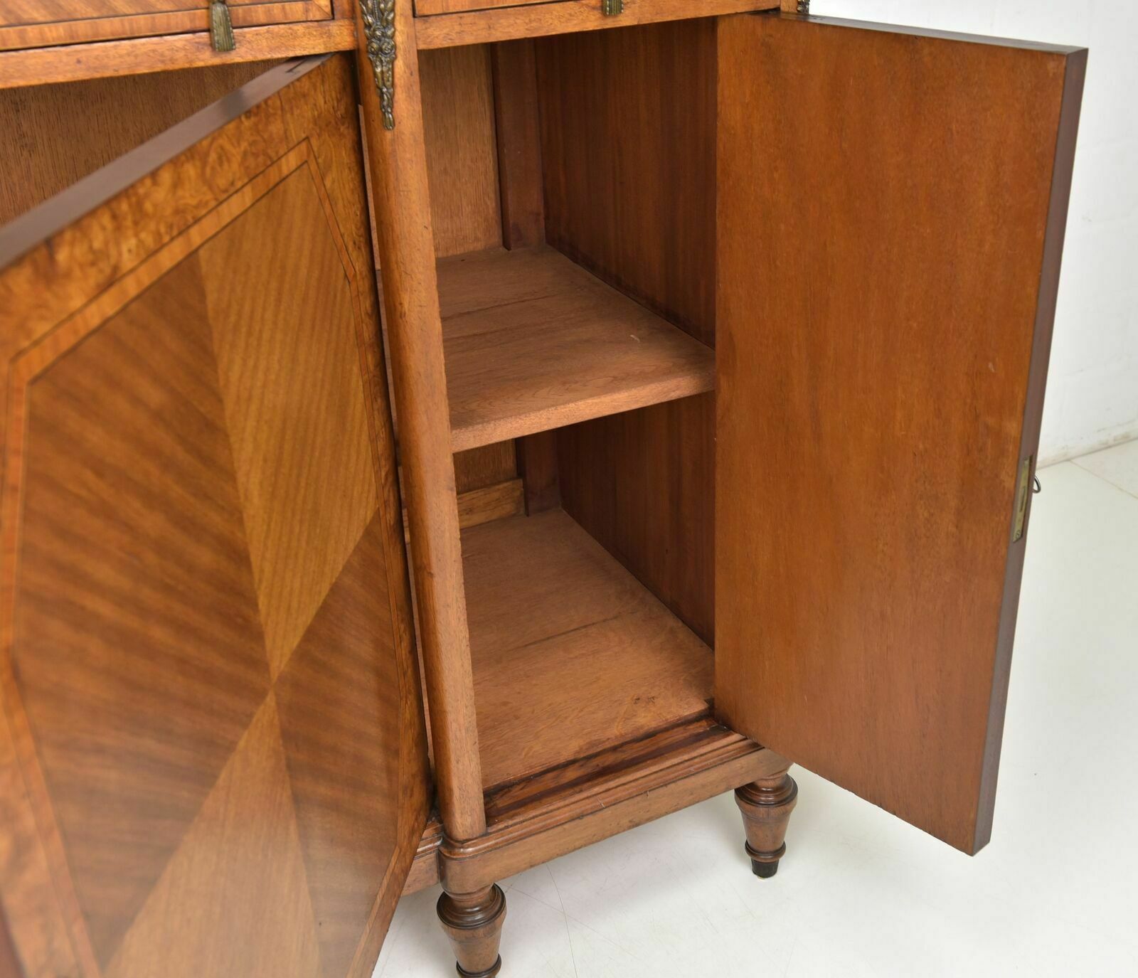 Antique! Display Cabinet K Restored Art Deco Around 1925 Mahogany Sideboard Buffet photo vinterior