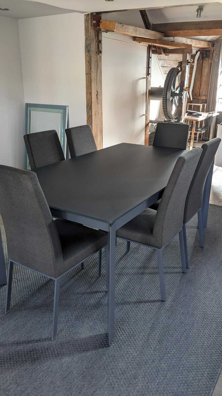 Calligaris Delta Extensible Dining Table (100x180 To 240cm) And 6 Dining Chairs photo furniture