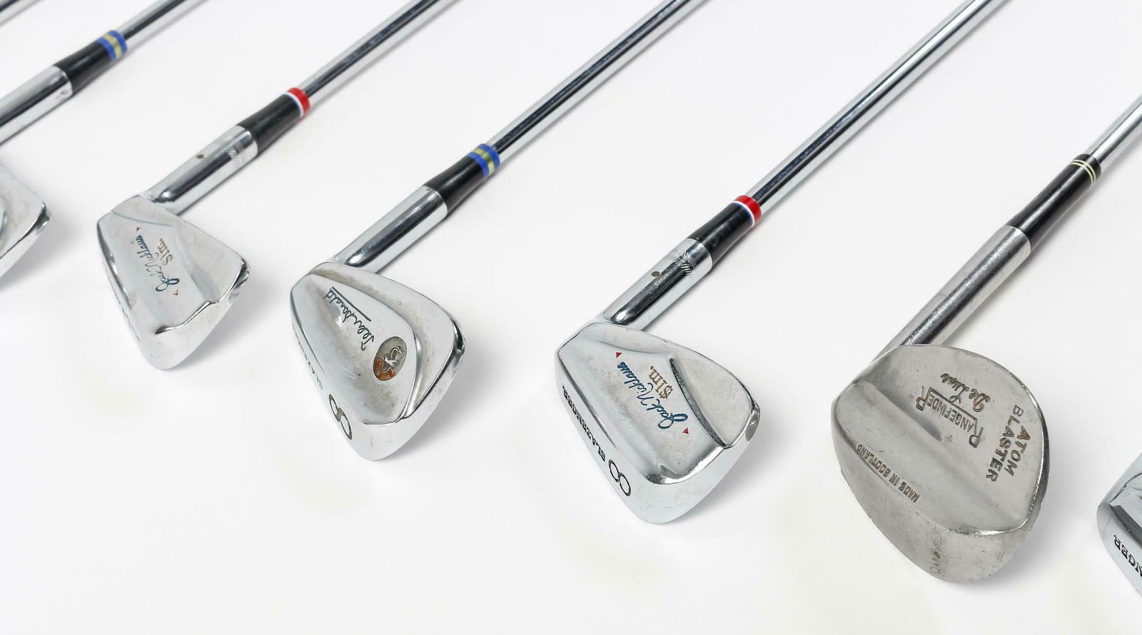 Suite Of 9 Golf Clubs From The 1960s. photo furniture
