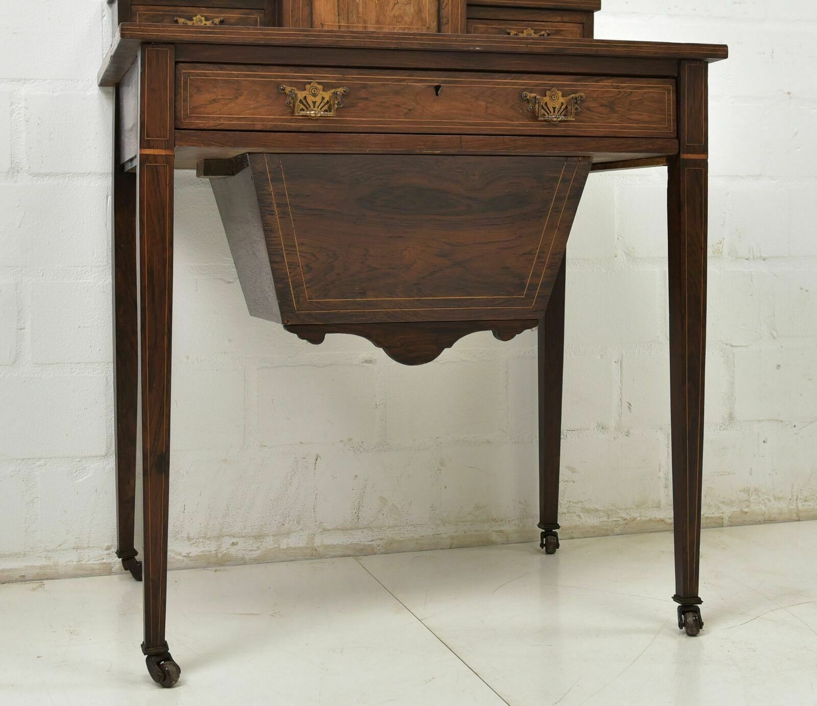 photo for sale Antique! Small Ladies Desk Restored England Rosewood Dressing Table