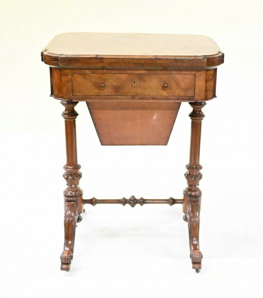 Victorian Games Table Chess Draughts Walnut photo for sale