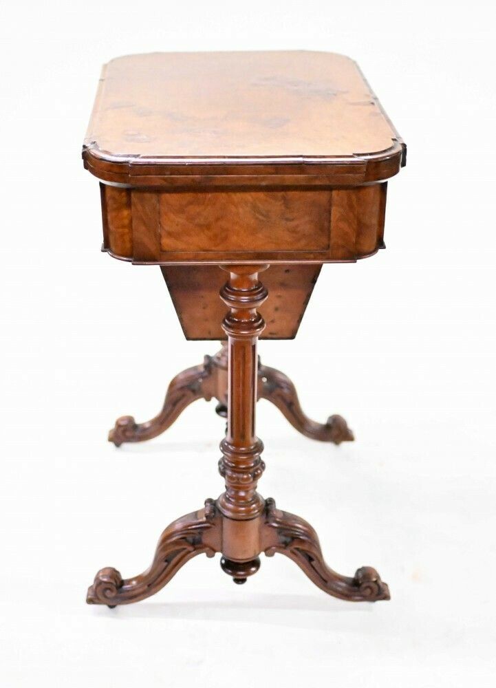 Victorian Games Table Chess Draughts Walnut photo vinterior