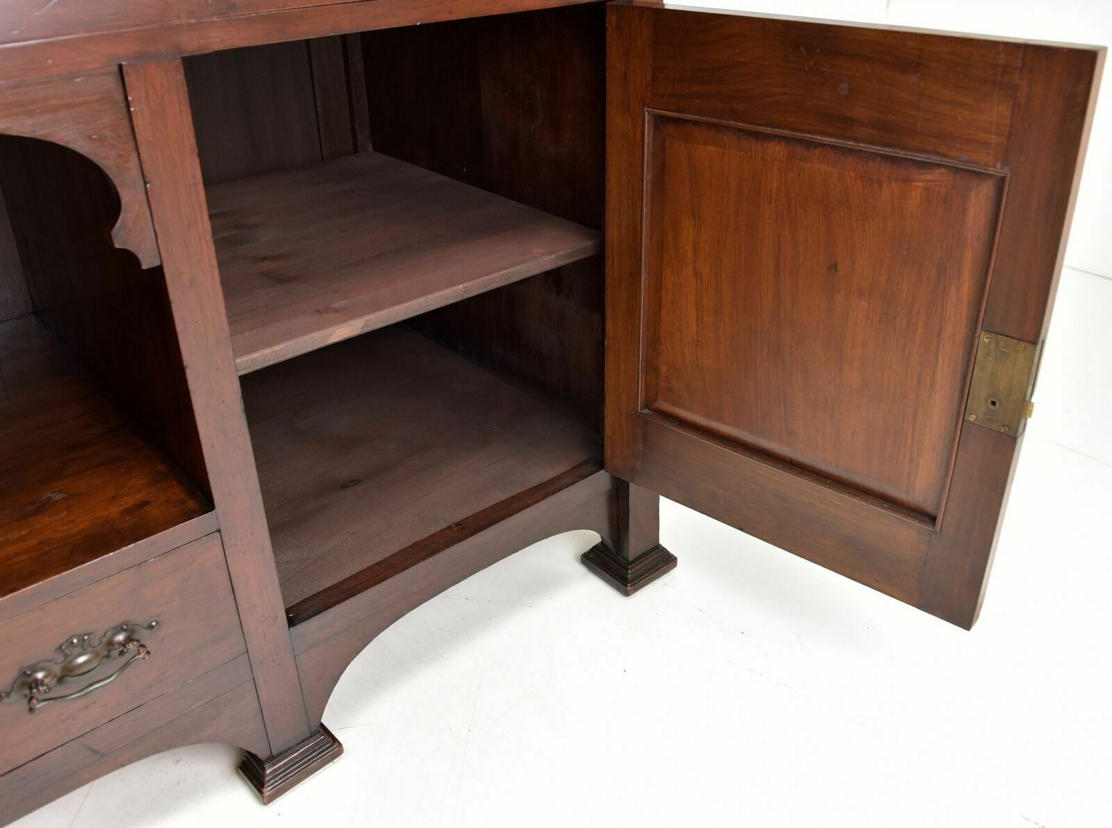 Antique! Buffet Cabinet Restored Art Nouveau Around 1900 Mahogany Sideboard photo vintage