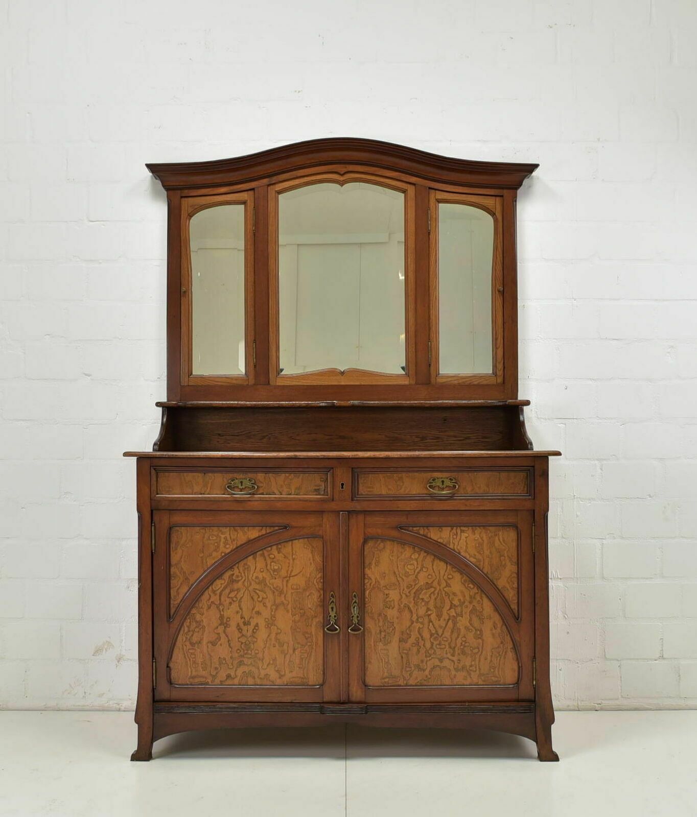 Antique! Mirror Dresser Restored Art Nouveau Art Nouveau Around 1915 Mahogany photo Furniture