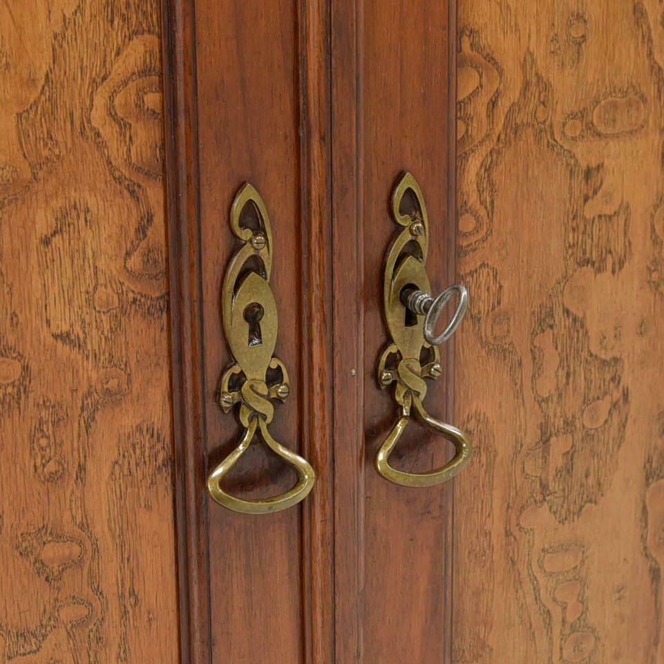 photo furniture Antique! Mirror Dresser Restored Art Nouveau Art Nouveau Around 1915 Mahogany