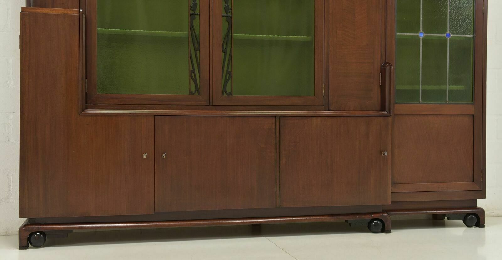 photo for sale Antique! Large Bookcase Restored Art Deco Around 1925 Display Cabinet K Xl