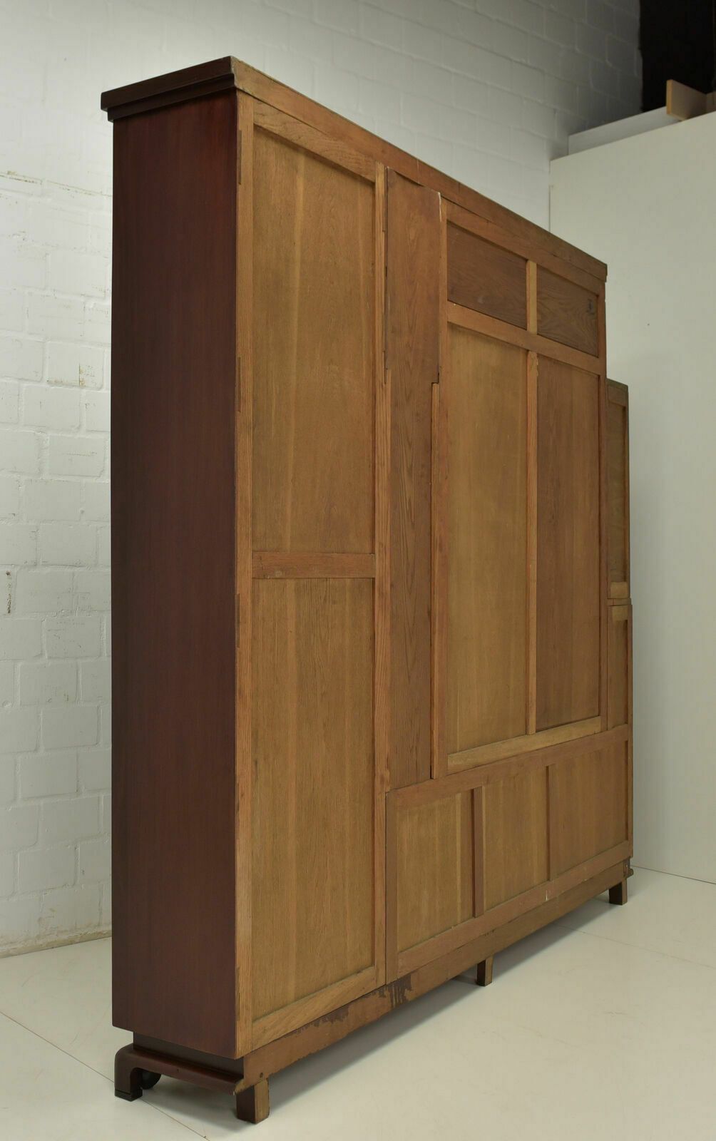 4617.0 Antique! Large Bookcase Restored Art Deco Around 1925 Display Cabinet K Xl photo