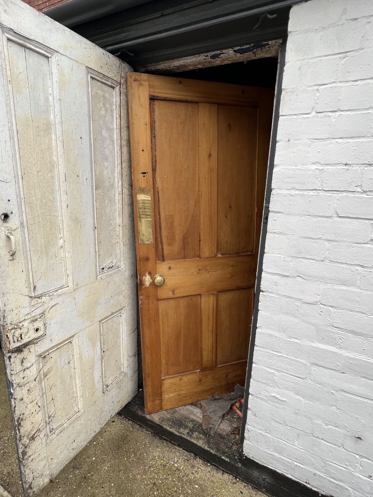 Lovely Stripped Pine/Waxed Reclaimed Doors photo for sale