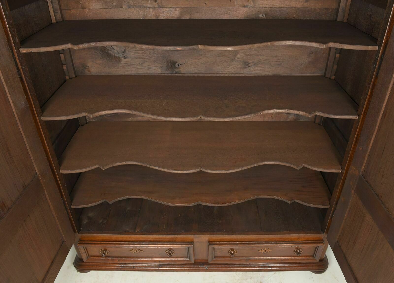 Antique! Oak Cabinet Restored Biedermeier Around 1820 Hall Cabinet Vertiko photo vinterior
