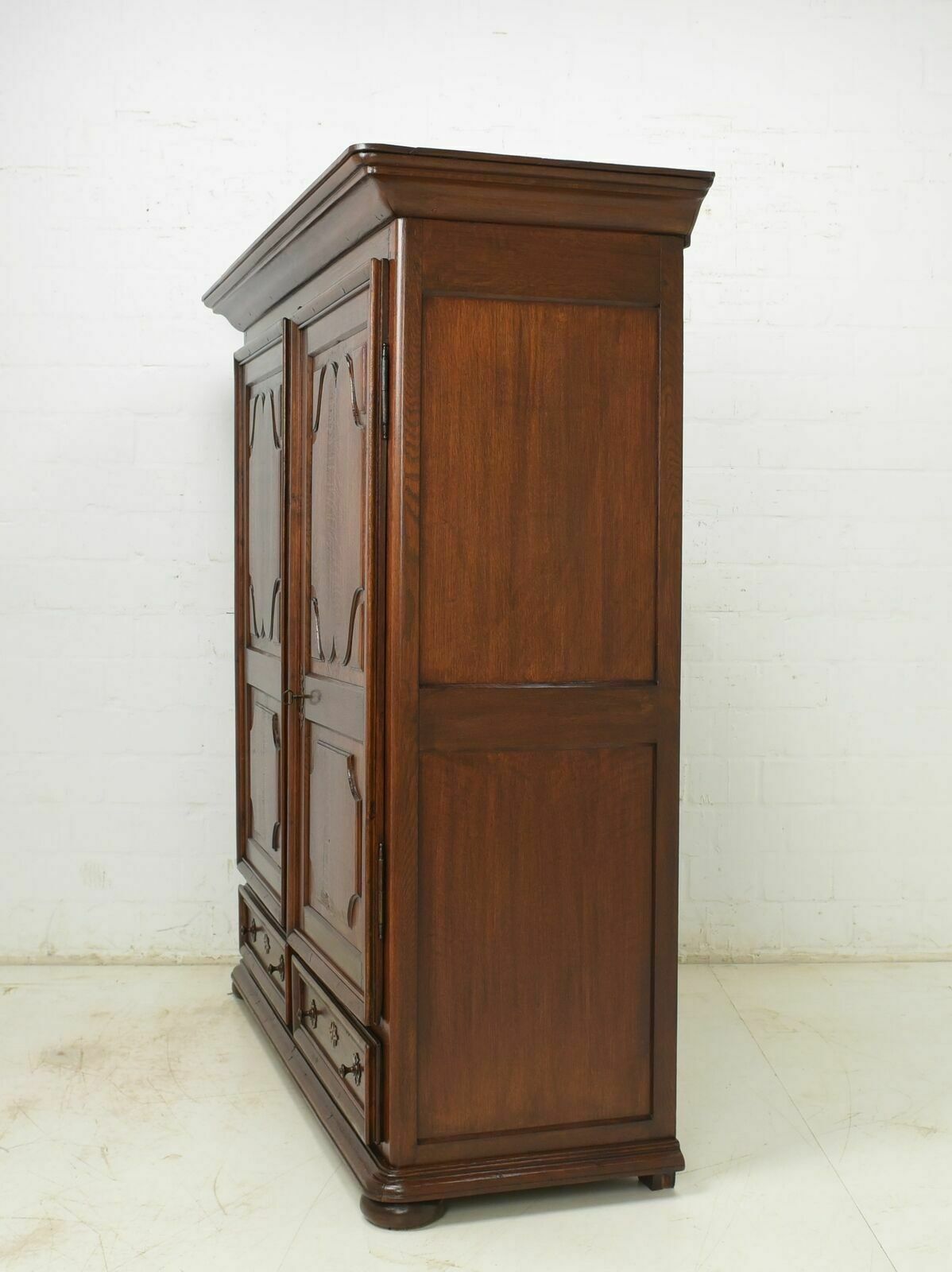 1526.0 Antique! Oak Cabinet Restored Biedermeier Around 1820 Hall Cabinet Vertiko photo