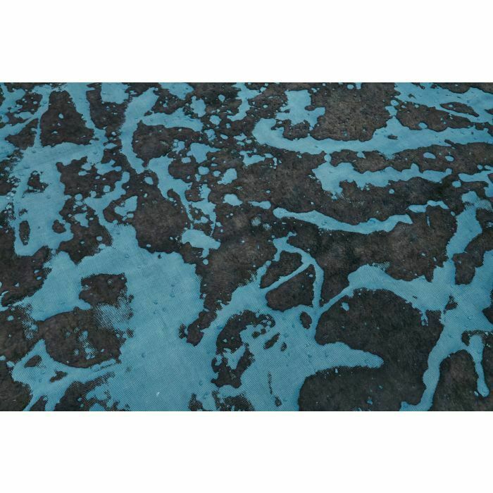 photo furniture Handmade Blue Overdyed Large Area Rug 280 Cm X 370 Cm