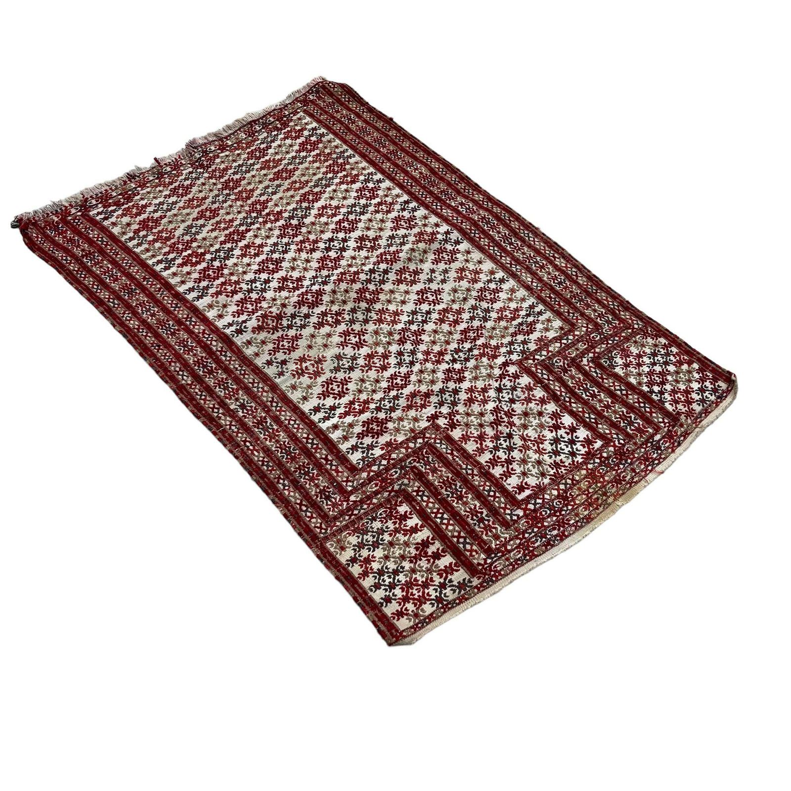 Traditional Turkish Mini Kilim Rug , Vintage Anatolian Turkish Kilim Rug , 105 X 70 Cm photo 299.0