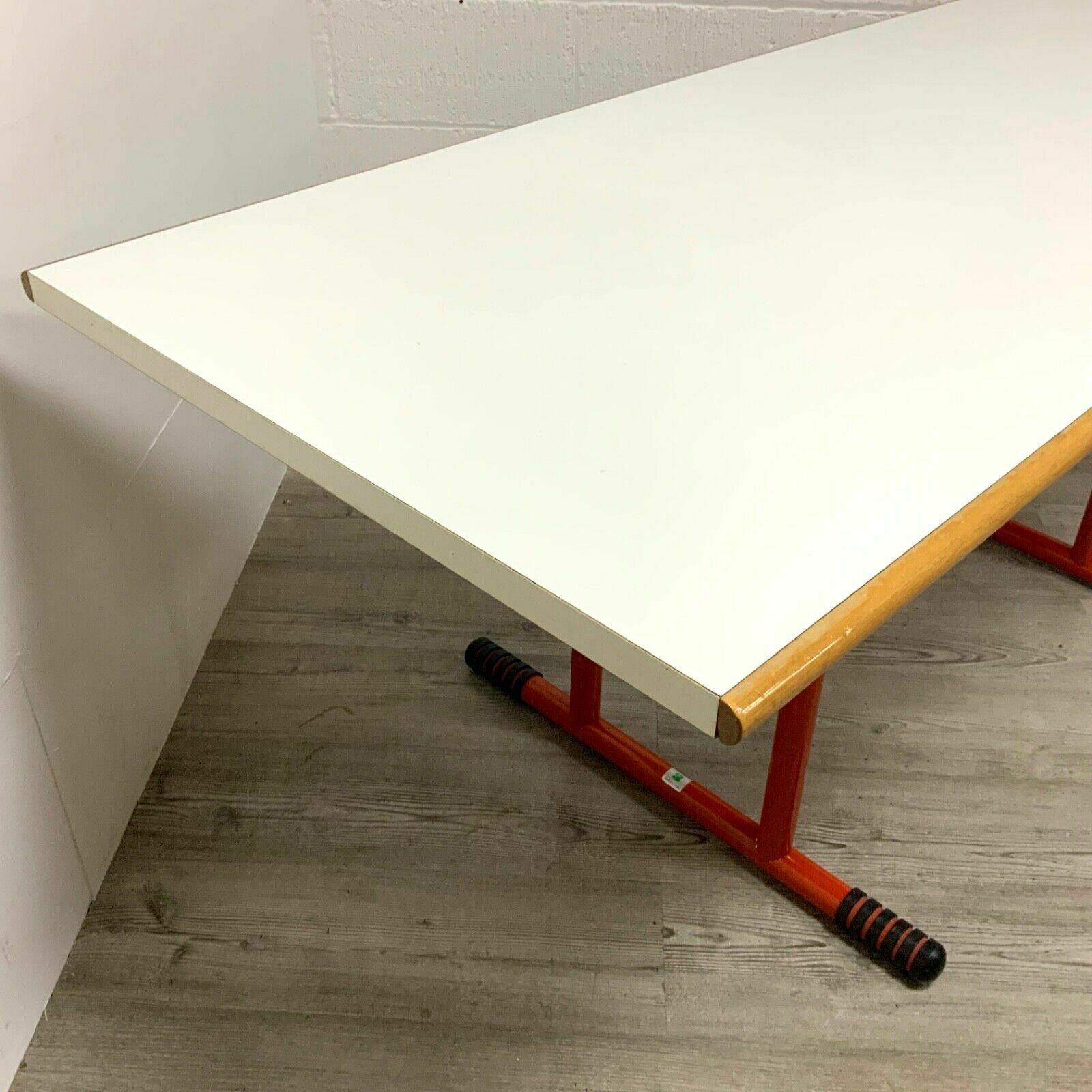 Furniture Joe Colombo For Bieffeplast White And Orange Desk Dining Table Italian 1970s Mcm photo