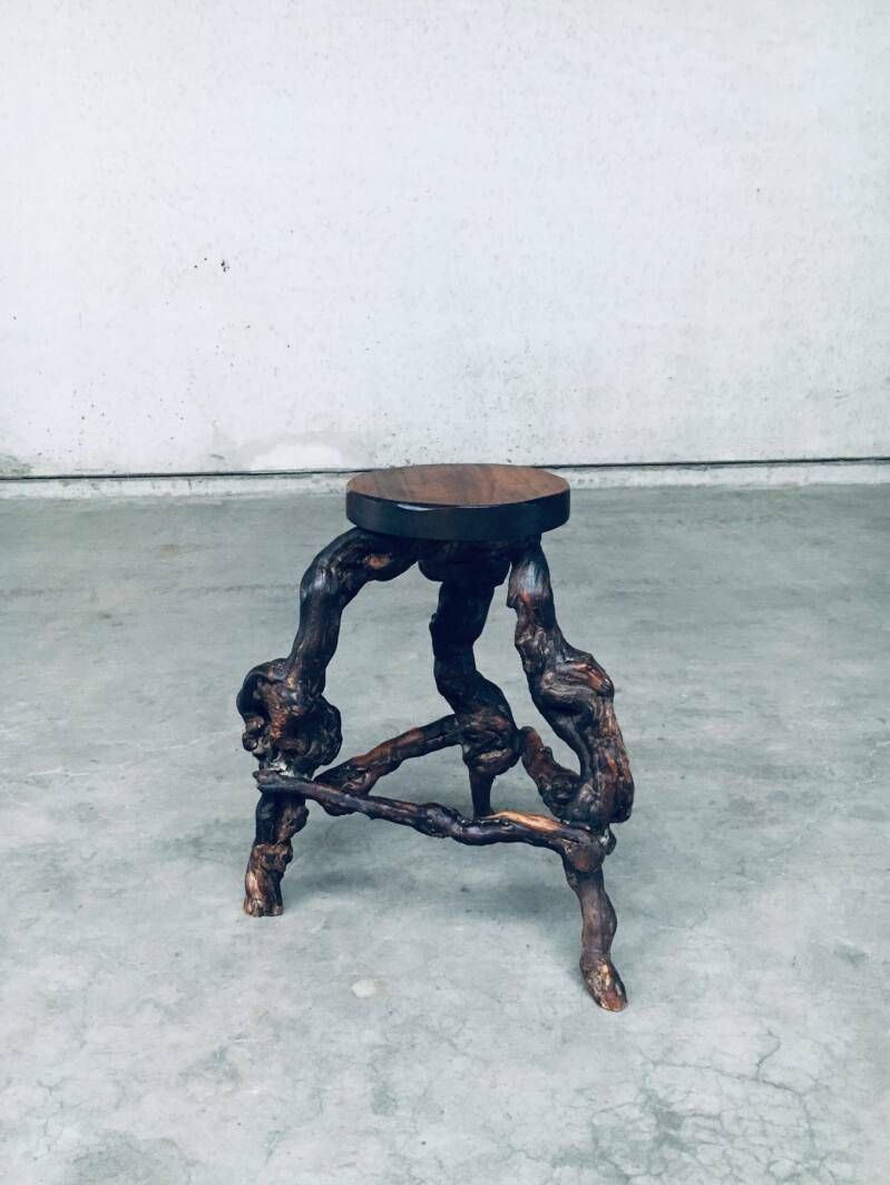 1950's Handmade Vinewood & Oak Bar Stool photo buy