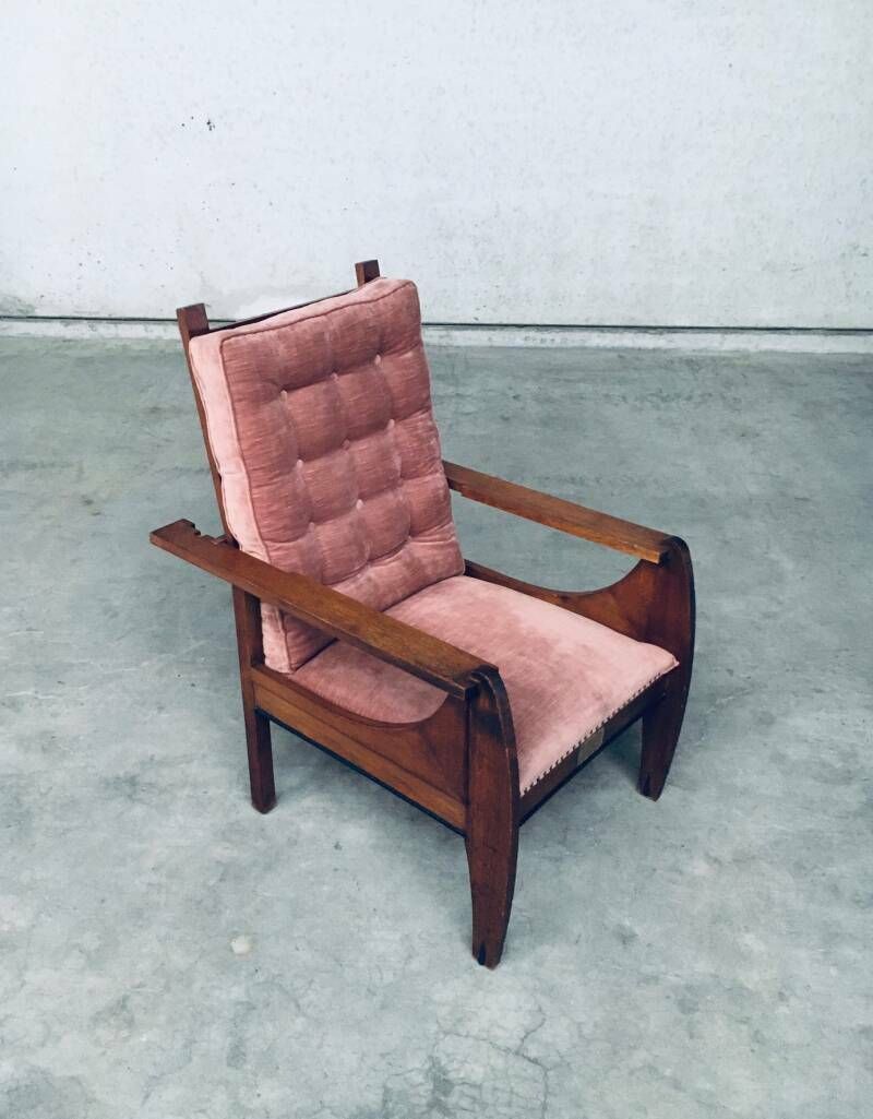 Art Deco Dutch Modernism Verstelbare "Grand" Fauteuil, Nederland, Jaren 1920 photo 1350.0
