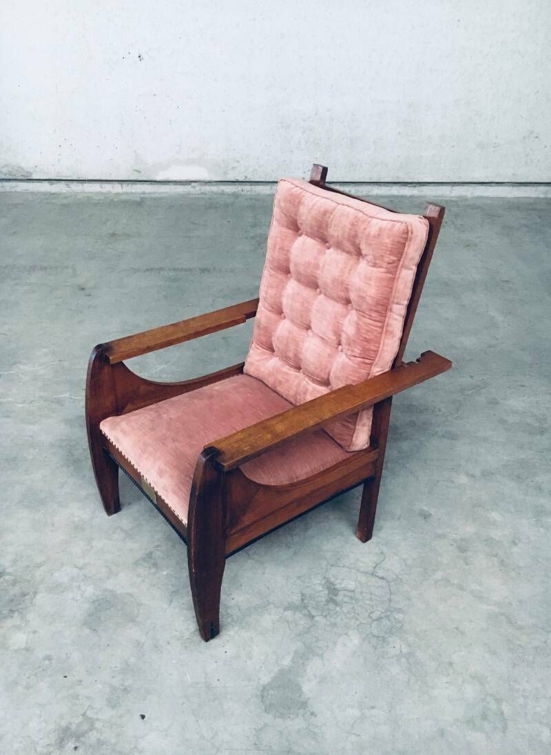 Art Deco Dutch Modernism Verstelbare "Grand" Fauteuil, Nederland, Jaren 1920 photo vinterior