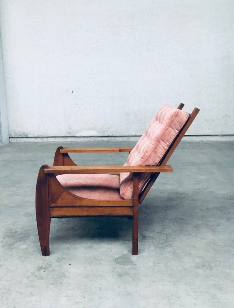 photo vinterior Art Deco Dutch Modernism Verstelbare "Grand" Fauteuil, Nederland, Jaren 1920