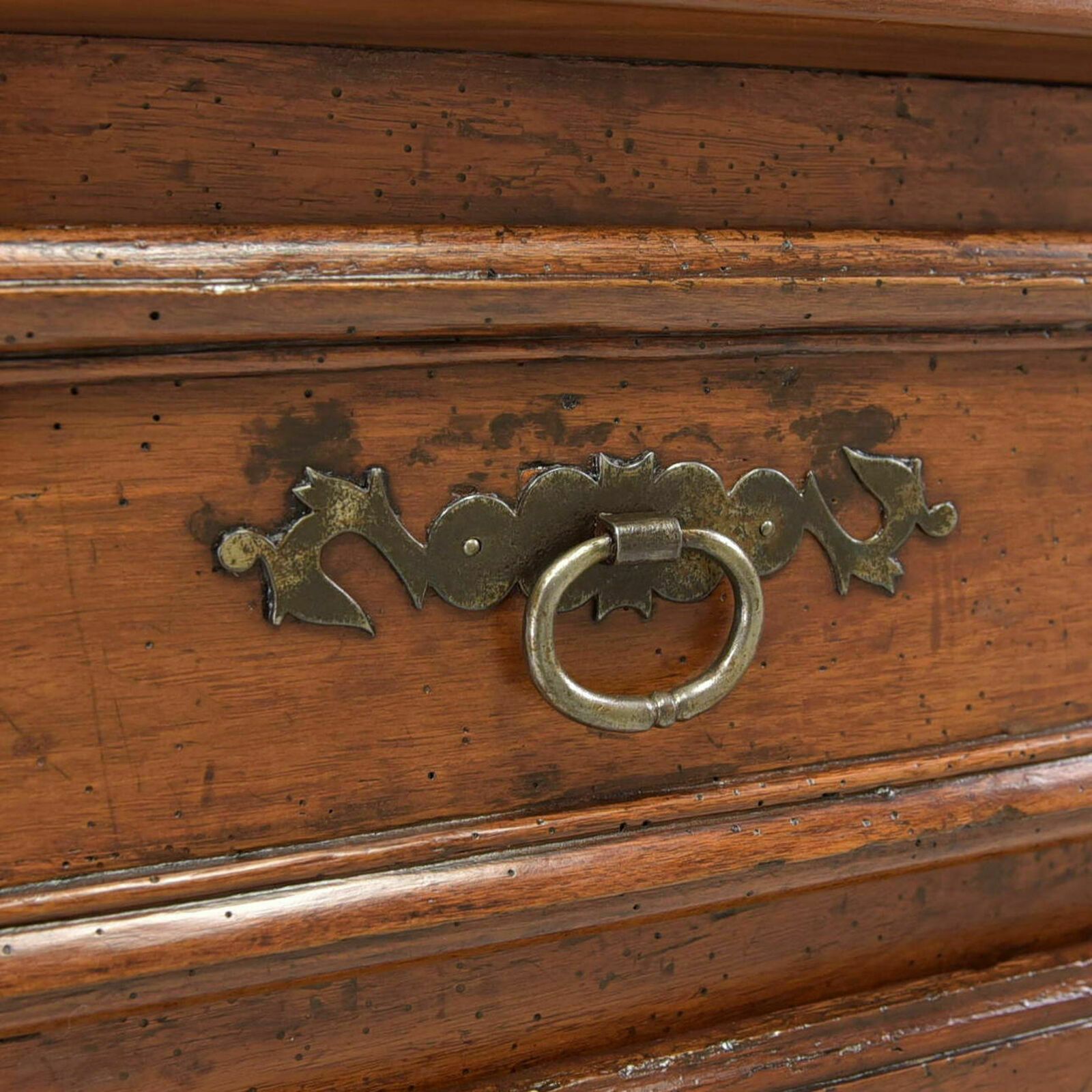 Antique! Sideboard Restored Rococo Louis XV Around 1760 Cherry Wood Sideboard Chest Of Drawers photo vintage