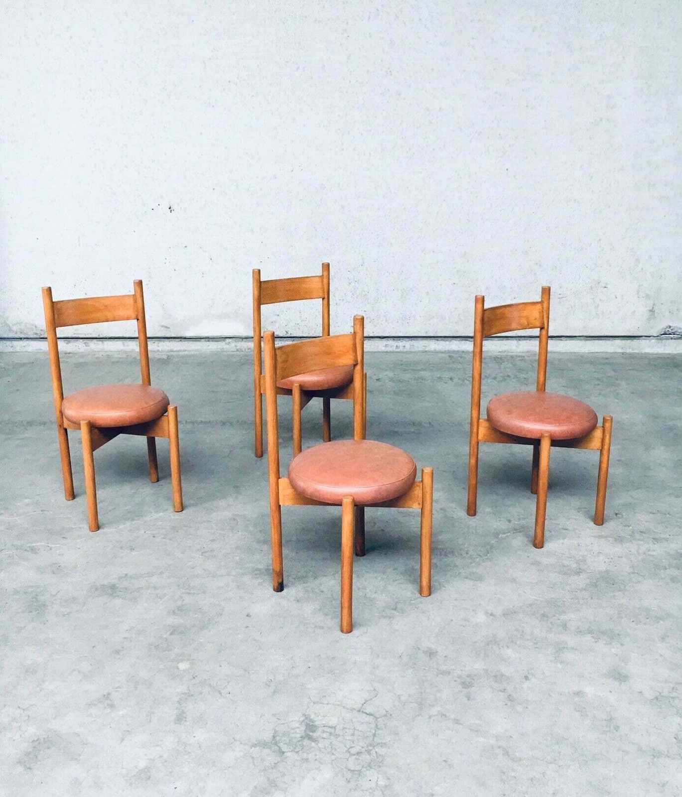 Mid Century Modern Design Eetkamerstoelen In De Stijl Van Charlotte Perriand, Frankrijk, Ca. Jaren 1960 photo buy
