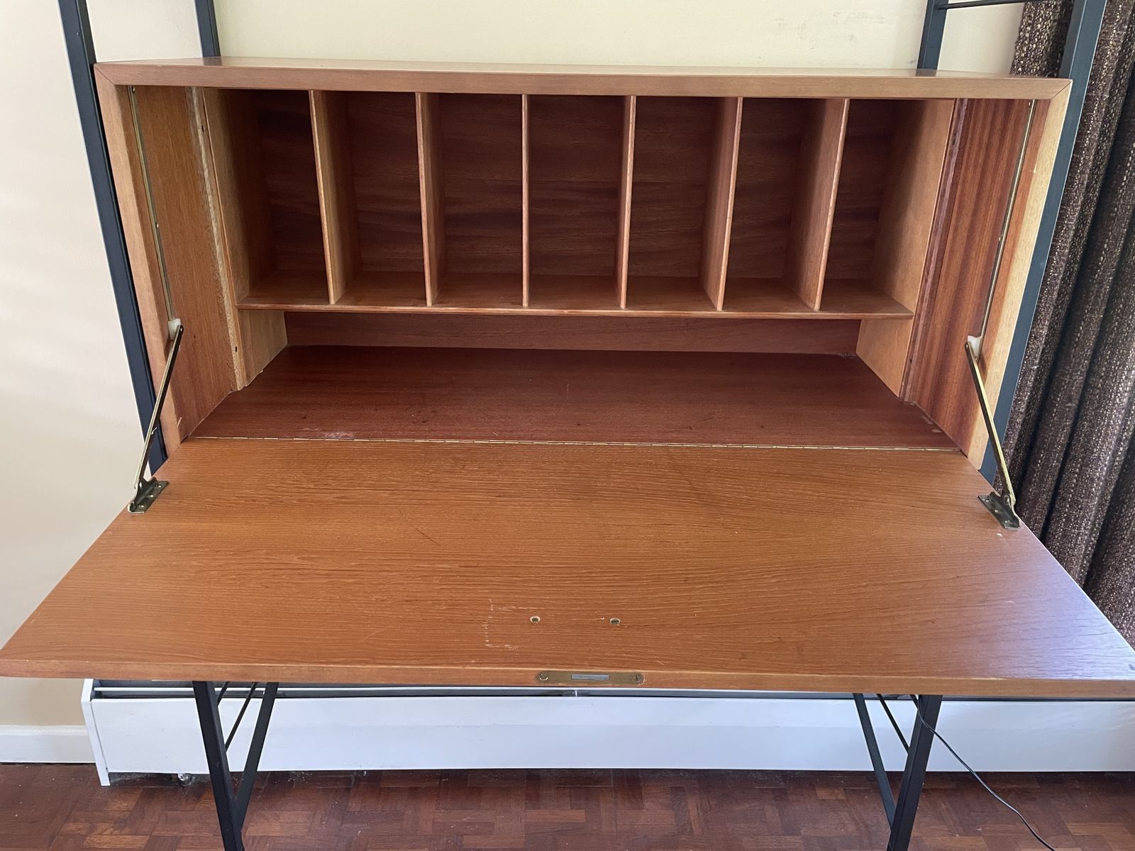 Retro Ladderax, 1960 1970s. 3 Systems And Shelves / Cabinets. Two Are Wall Mounted, One Is Floor Standing. One Stain. photo 500.0
