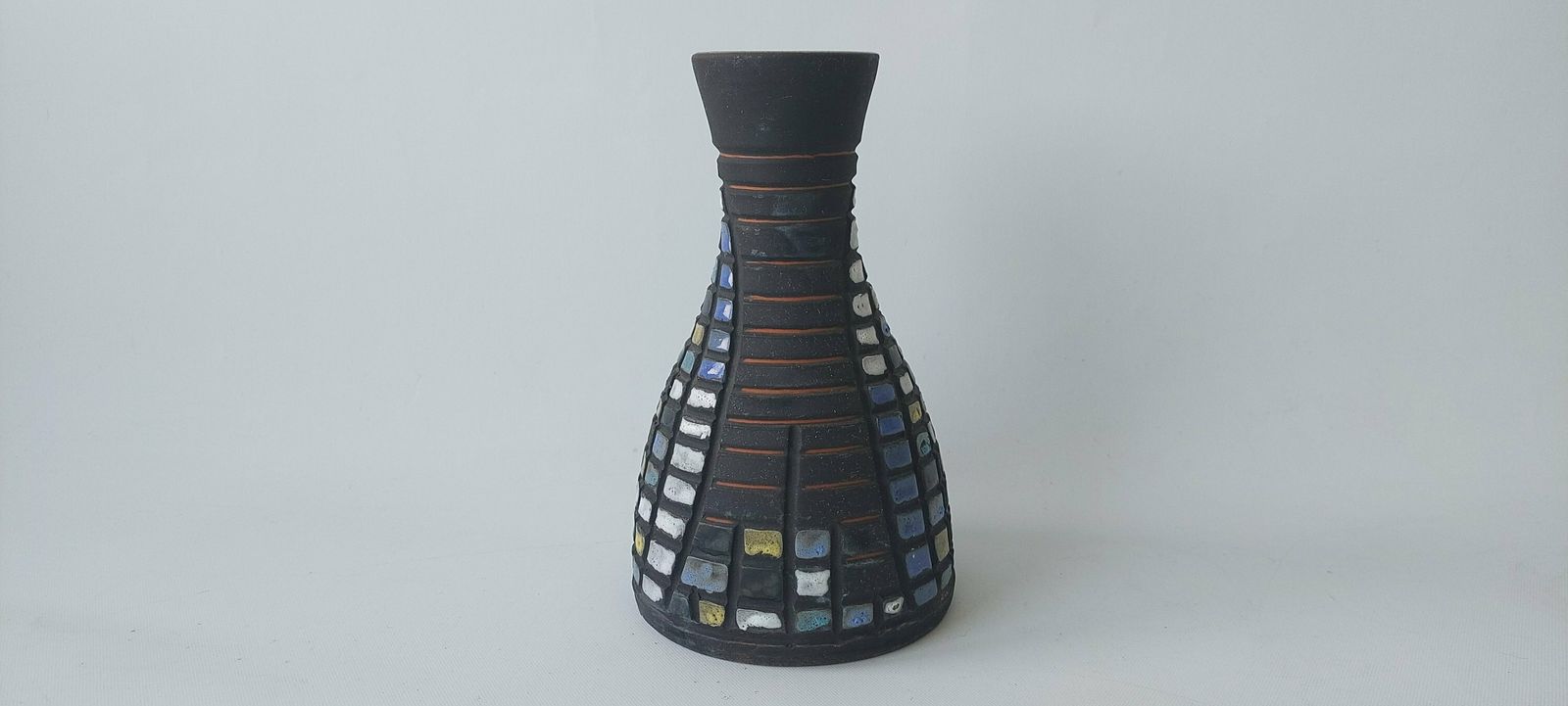 Rare Dutch D.O.K. Vase In The Style Of Capron With A Gothic Decor photo furniture
