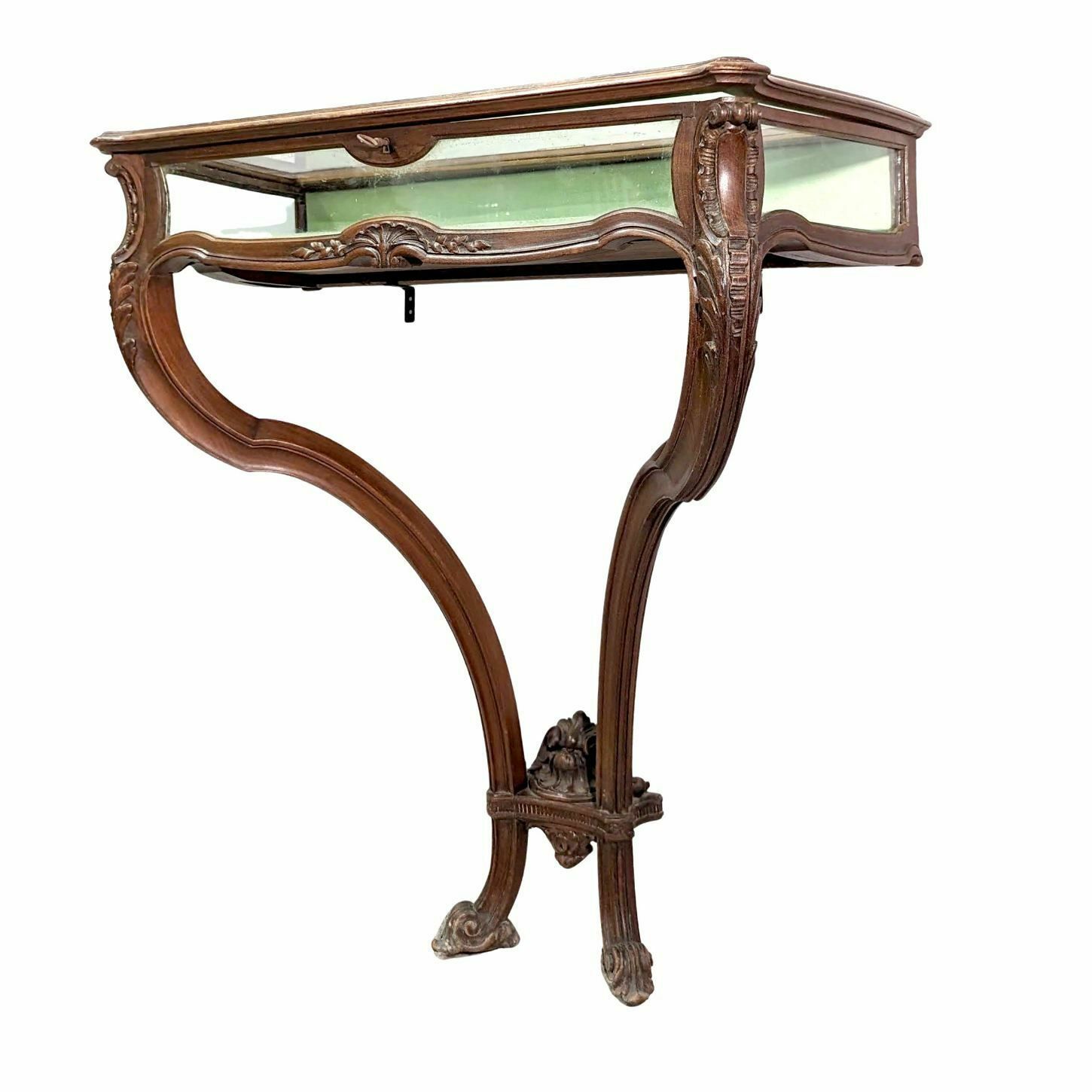 Louis XV Style Console Made Of Walnut Display Forming A 1900 Period Window photo furniture