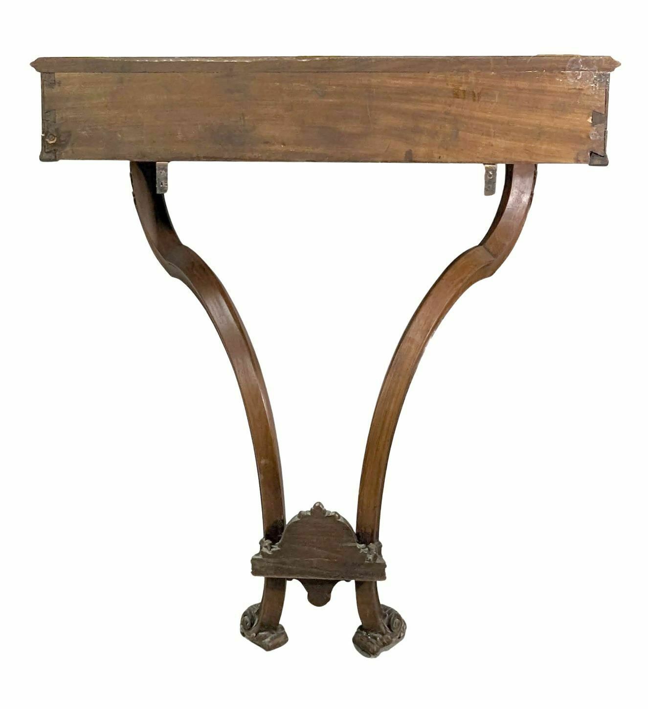 Louis XV Style Console Made Of Walnut Display Forming A 1900 Period Window photo vinterior
