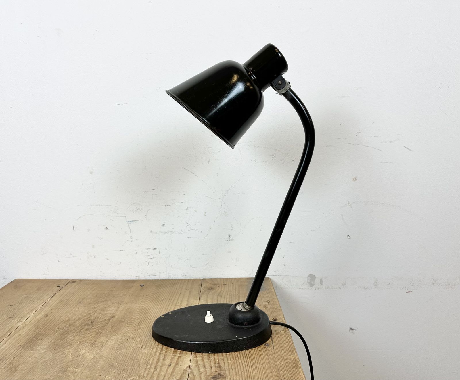 289.0 Vintage Black Table Lamp By Christian Dell For Bur Bunte & Remmler, 1930s photo