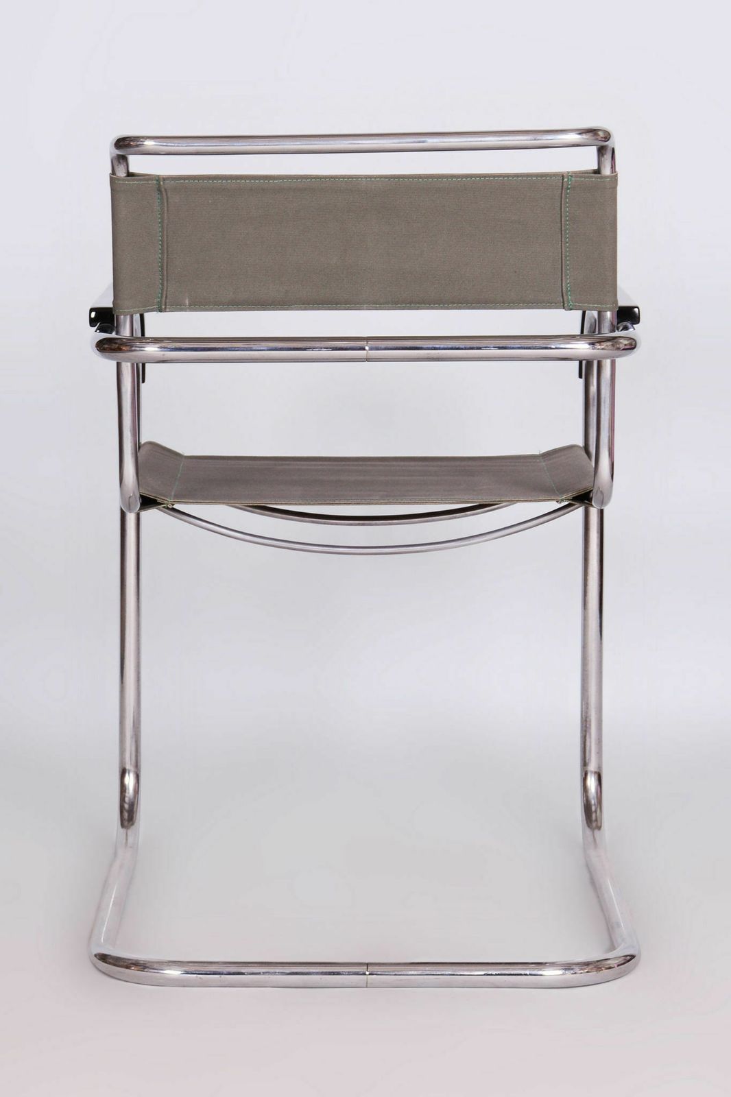 Restored Bauhaus Armchair, Marcel Breuer, Thonet, Chrome, Czechia, 1930s photo furniture