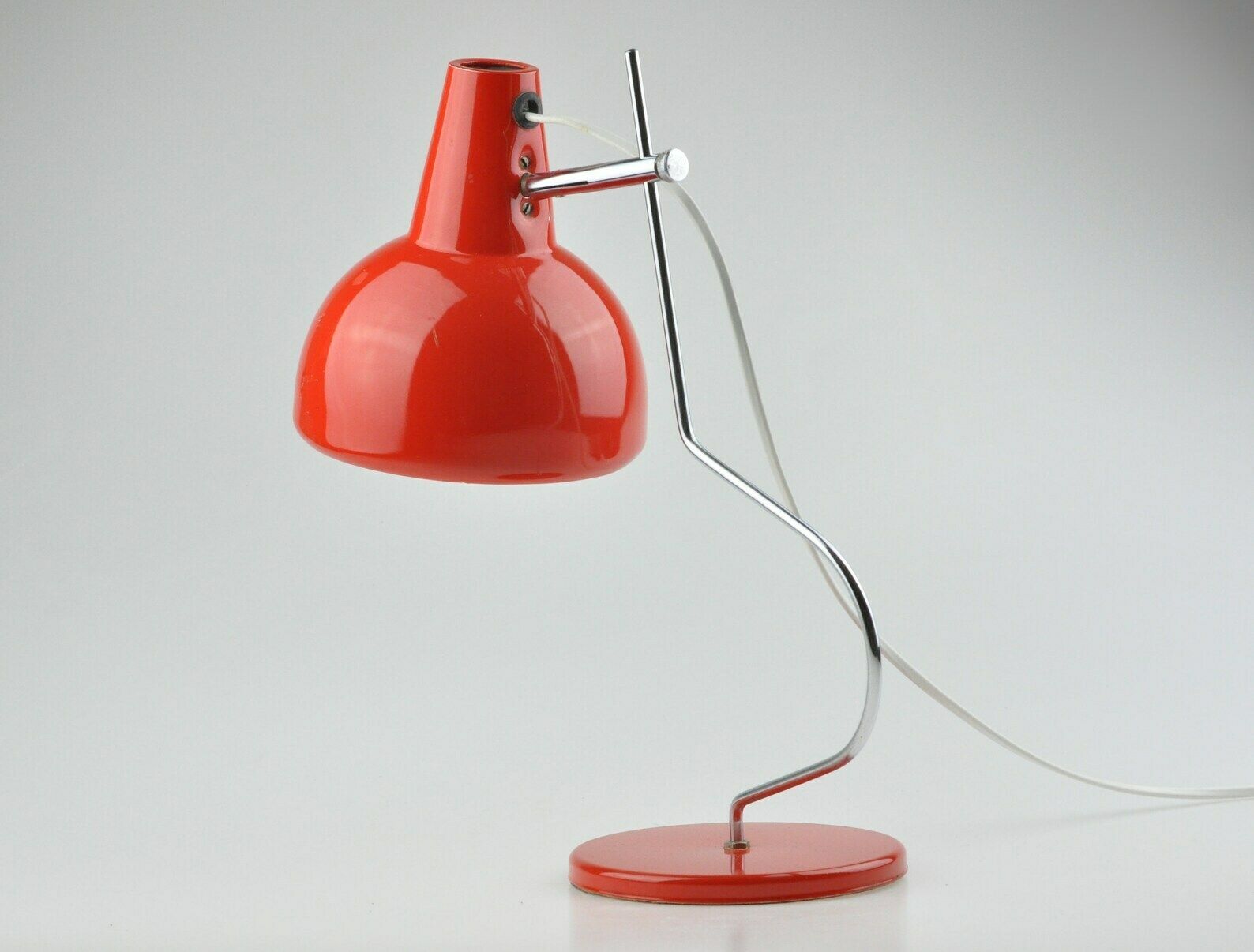 Mid Century Lamp, Table Lamp, Red Lamp, Mid Century Lighting, Desk Lamp, Josef Hurka Lamp, Vintage Lamp, Table Light, Hurka Lidokov photo vinterior