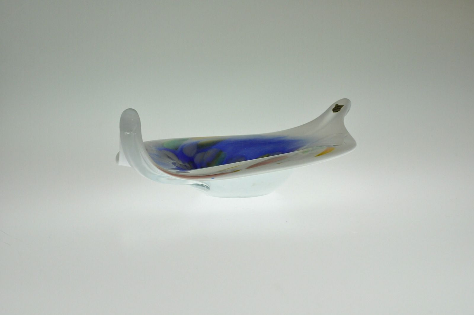 Duitse Glazen Schaal, Handgemaakt Glas, Vintage Schaal, Kunstglas, Duits Kunstglas photo 83.0
