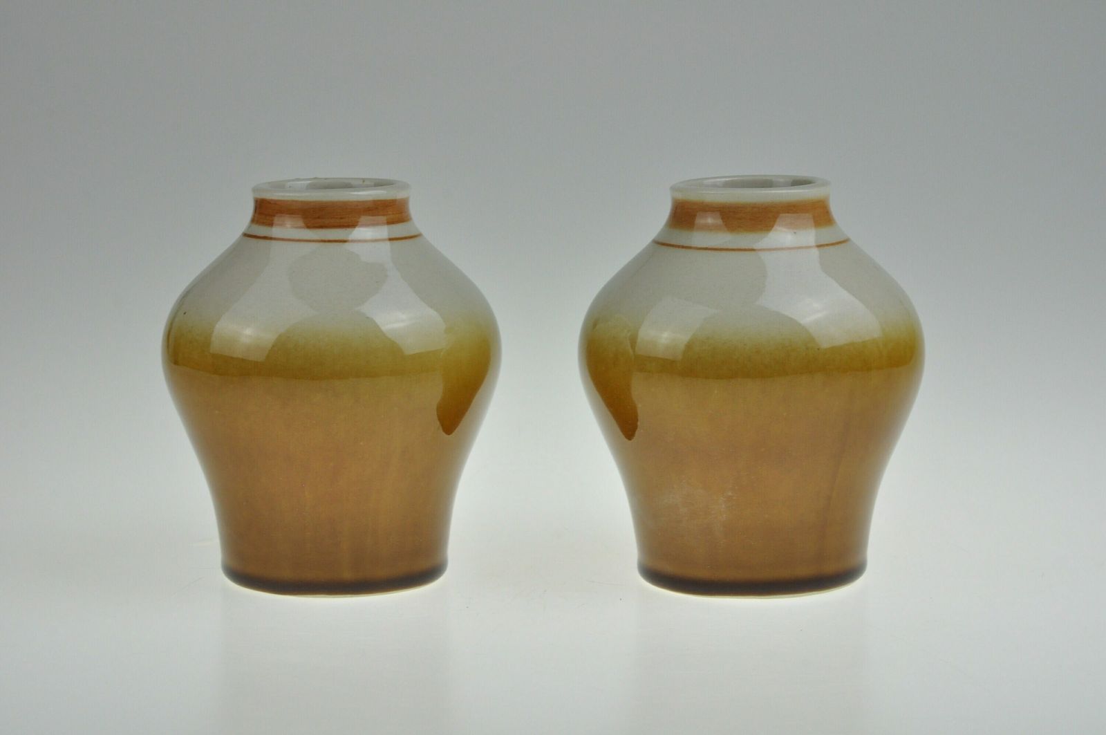 Pair Of Brown Ceramic Vases, Ceramic Vases Pair, Pottery Vase, Mid Century Modernist Vase, Ceramic Flower Vase, Mid Century, Vintage Vase