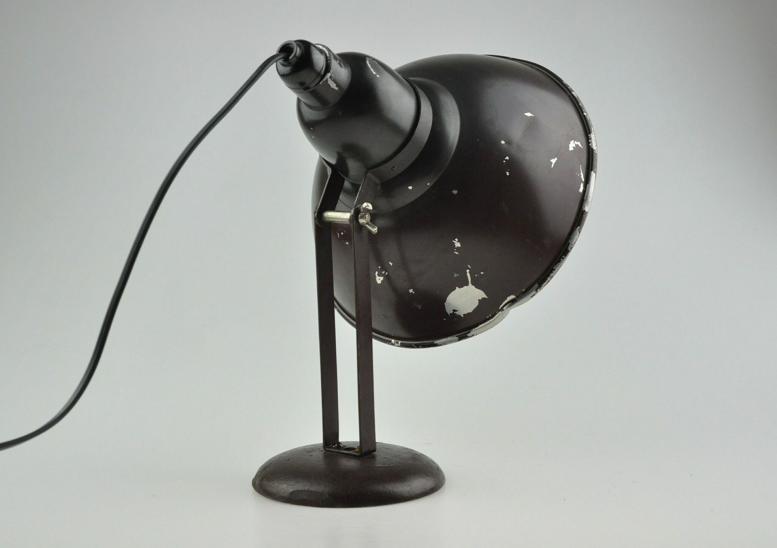 Industrial Desk Lamp, Industrial Lamp, Architect Lamp, Desk Lamp, Mid Century Lamp, Brown Lamp, Table Lamp Desk Light, Vintage Lights photo buy