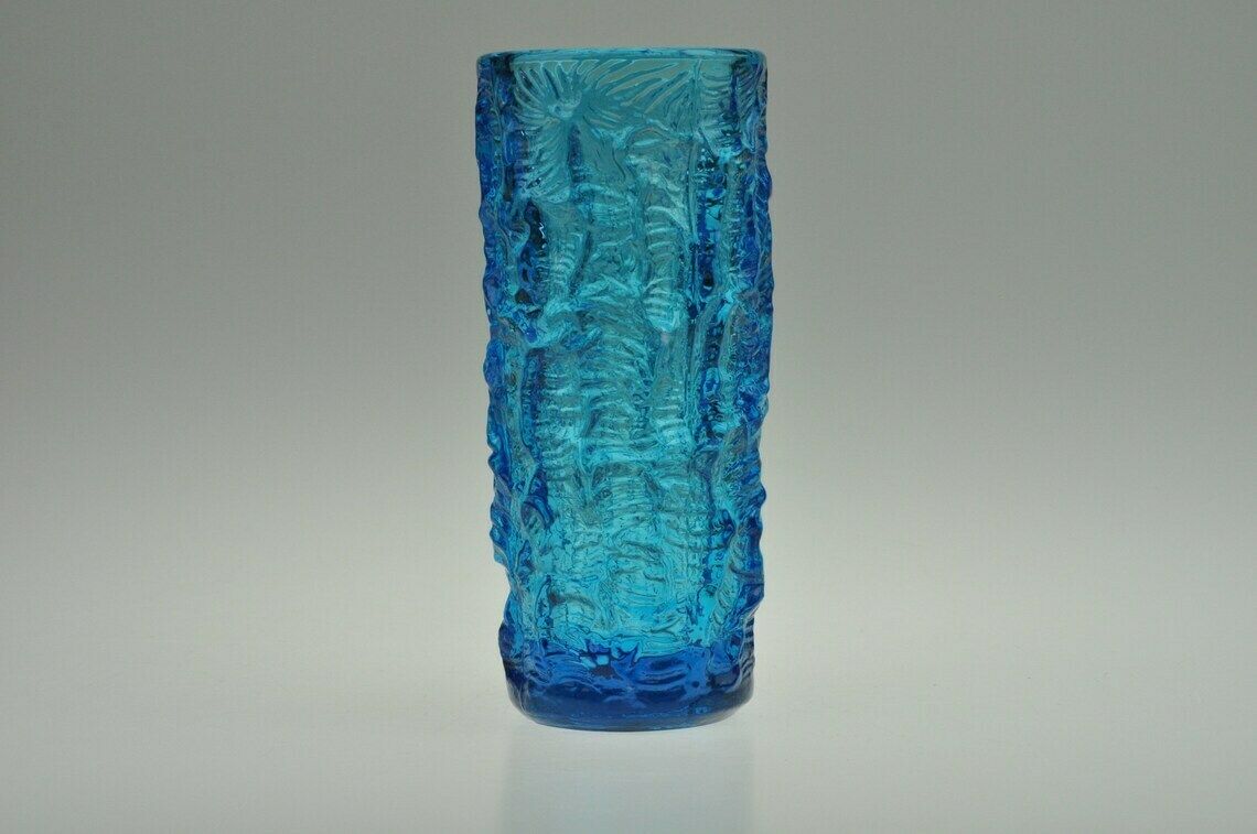Frantisek Peceny Geperst Glas Vaas, Hermanova Hut Glazen Vaas, Vintage Glazen Vaas, Glazen Vaas, Tsjechisch Glas, Tsjechische Glazen Vaas, Vintage Glas photo 105.0