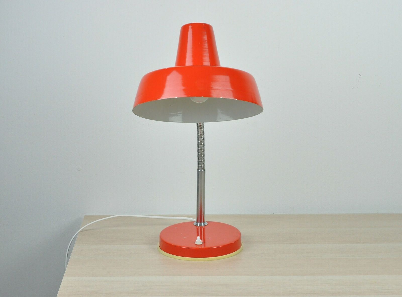 Mid Century Lamp, Red Lamp, Industrial Lamp, Mid Century Lighting, Table Lamp, Desk Lamp, Architect Lamp, Office Lamp, Table Light, Lighting photo for sale